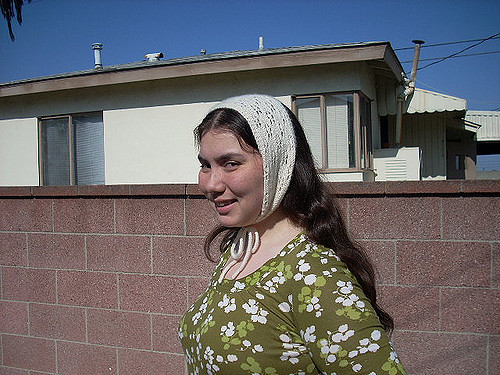 Snowflake Lace Earwarmer Hat or Headband photo 1