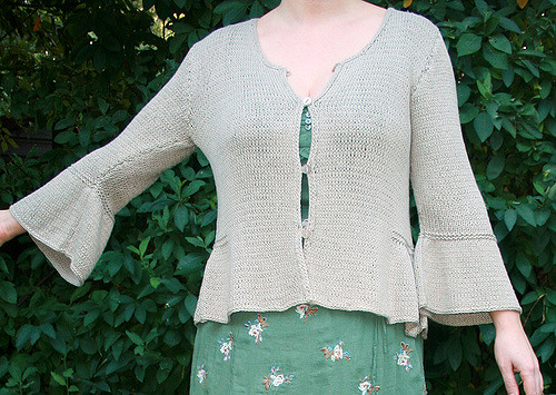 Design B - Cardigan with Bell or Short Sleeves