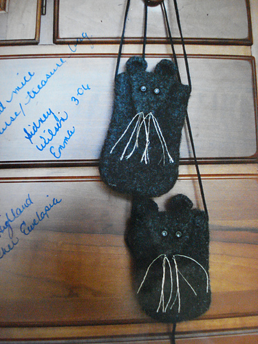 Felted Mouse Bag & Treasure Pouch