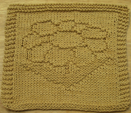 Daisy Knit Dishcloth