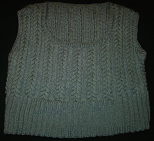 Wheat Cable Vest