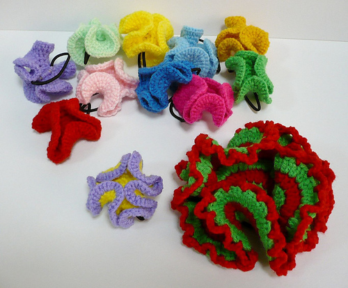 Floret Ponytail or Pigtail Hair Holders - Mini and Maxi