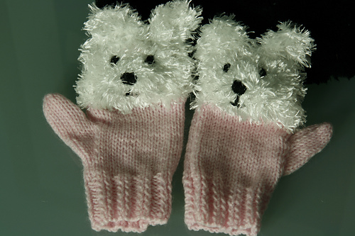 Fluffy Doggy Mittens