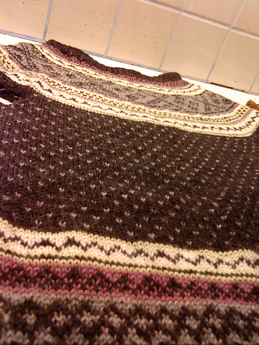 0809-07 Vest med rund sal