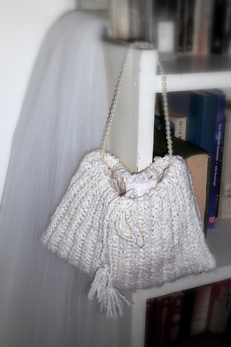 Tasseled Silk Bridal Purse
