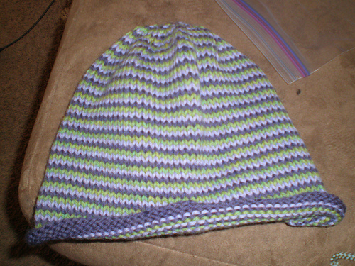 Hat with Helix Stripes