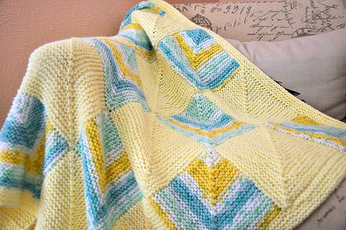 3117 Mitered Square Baby Blanket