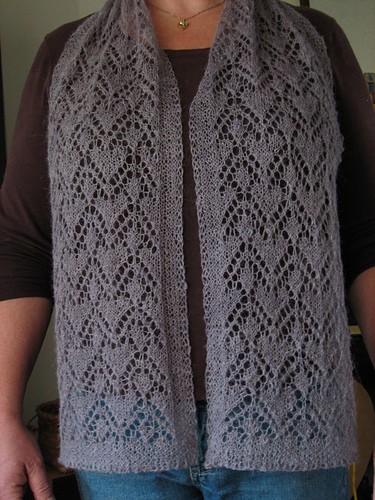 Carolyn's Rosebuds and Hearts Seamen's Scarf