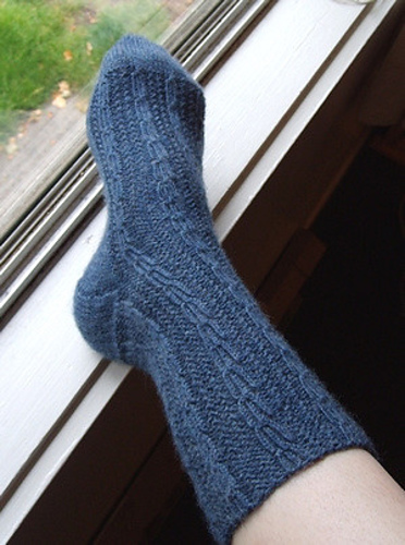 Web Socks: Seed & Rib Variation