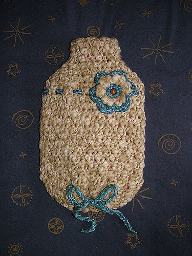 Simple Crochet Hot Water Bottle Cover