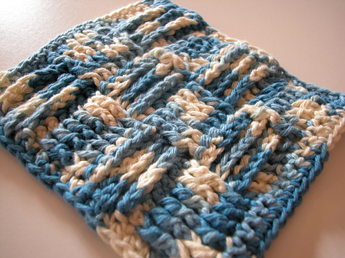 Basketweave Scrubby Cloth photo 1