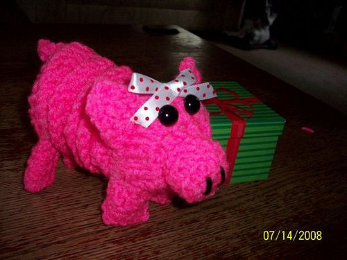 Crochet Yoyo piggie