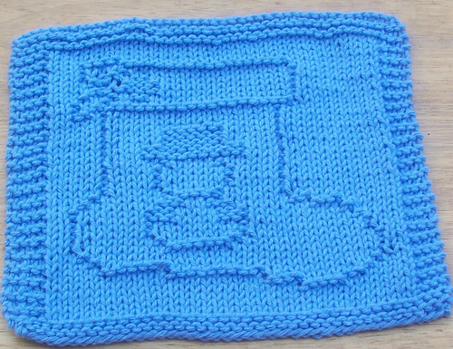 Snowman Stocking Dishcloth