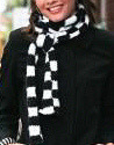 Checkered Flag Scarf loom knit