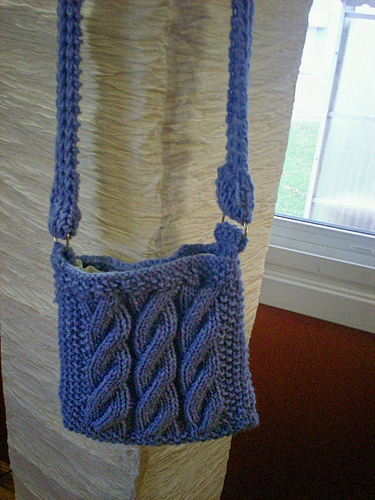 Heather's Cabled Purse/Bag