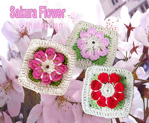 Sakura Flower Square