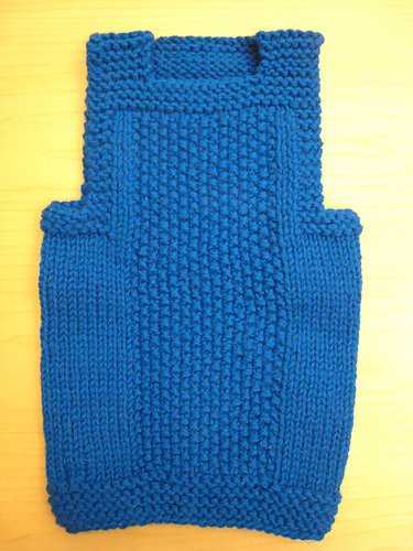WW Vest - January VOTM - Seed Stitch Center Panel