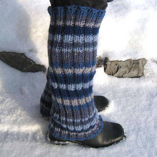 Striped Legwarmers and Wristwarmers