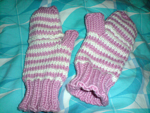 Candy Cane flip-top Mittens photo 1