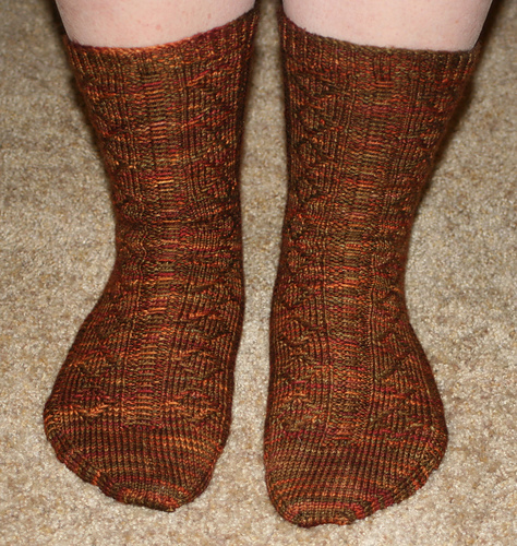 Slipped Diamond Socks