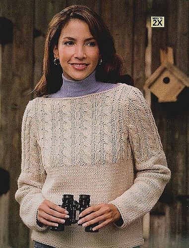 Cable Boatneck Pullover