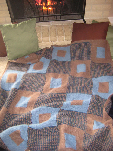 Graphic Squares Afghan 