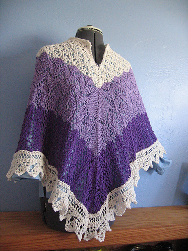 DK Weight Victorian Lace Poncho