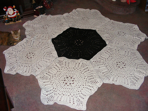 Shells and Loops Large Hexagon Shaped 6-Sided Motif