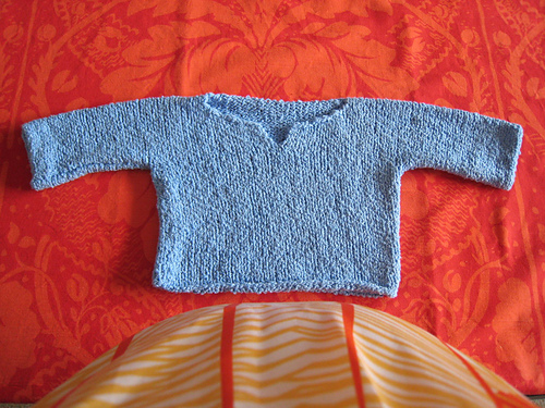 Baby Pullover, Cardigan, and Hooded Blanket
