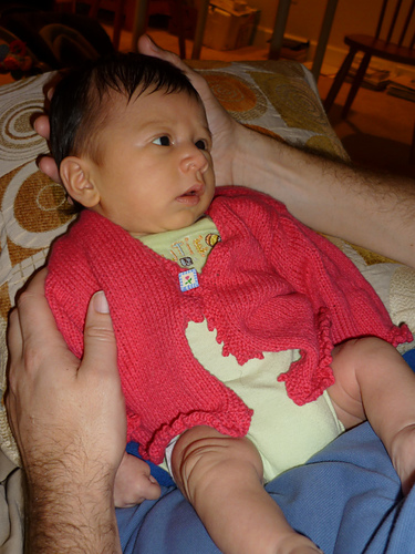 Lace-edged Cardigan