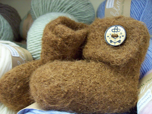 Wee Felted Baby Boots