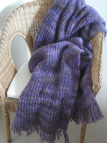 Ribbed Mohair Throw