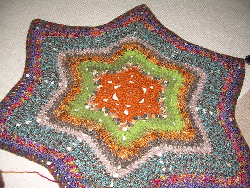 6 point star afghan