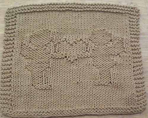 Cupid Love Knit Dishcloth