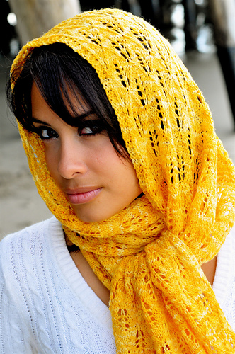 Spring Leaves Lace Shawl