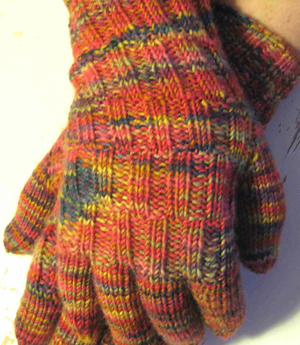 Alternating & Elongated Rib Gloves