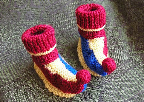 Harlequin Bootees
