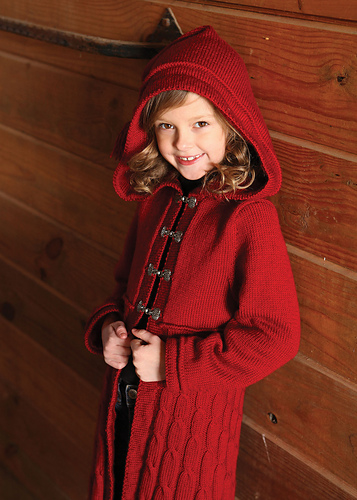Little Red Hooded Coat