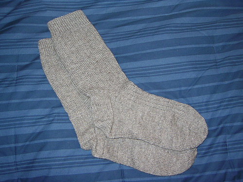 3 x 1 Garter Rib Socks