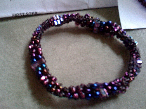 Mixed Beads Spiral Bracelet