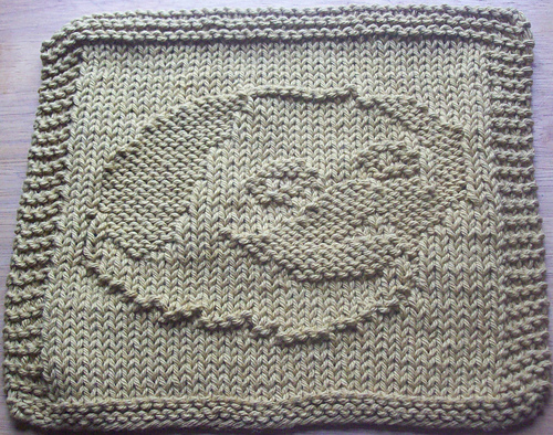 Pug Knit Dishcloth Pattern 