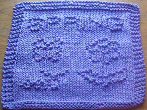 Spring Knit Dishcloth Pattern 