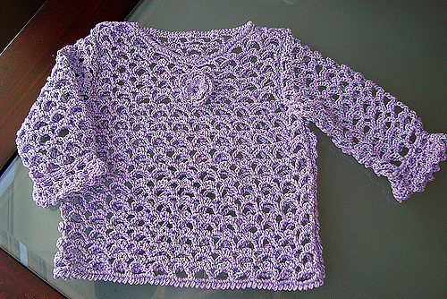 0407-7A Crocheted Sweater