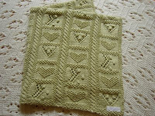 Lace and Bobble Throw