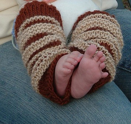 Striped Baby Leg Warmers