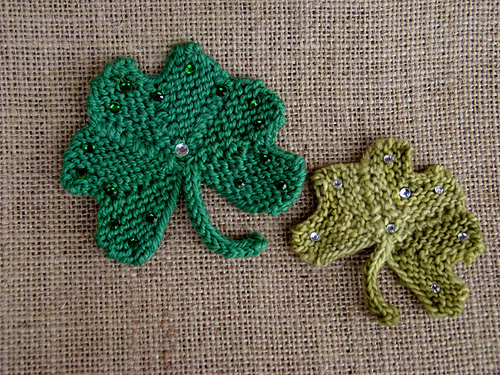 Mitered Leaf Shamrocks