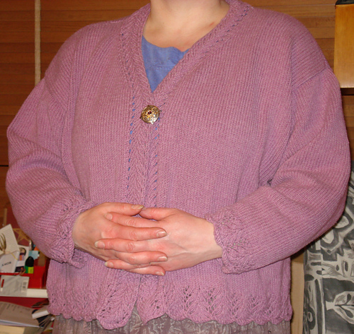 Modified Drop Shoulder Sweater - Adult Cardigan