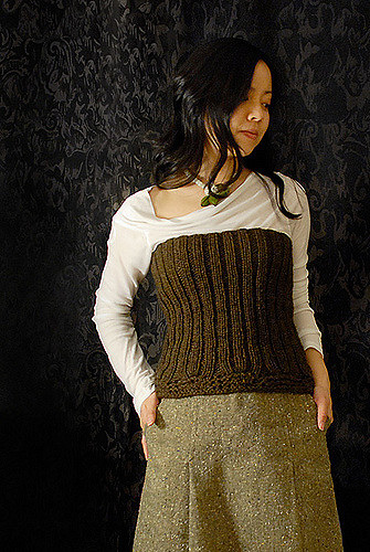 Ribbed Bustier
