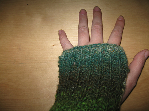 Broken Rib Fingerless Gloves