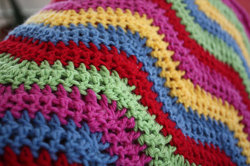 Enkelt bølgeteppe - byTheresaFlickr